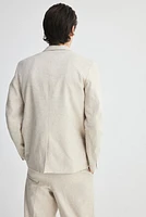 Relaxed-Fit Linen-Blend Jacket