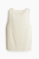 Rib-knit vest top