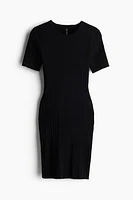 Rib-Knit Bodycon Dress