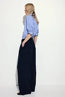 Linen-Blend Pants