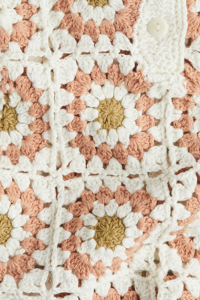 2-Piece Crocheted Cotton Set