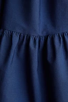 Off-the-Shoulder Poplin Dress