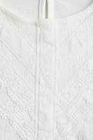 Lace-Detail Cotton Blouse