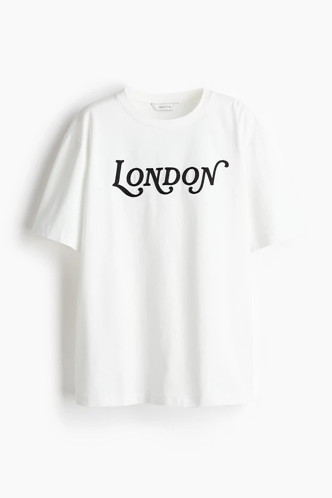 Bead-Embellished T-Shirt