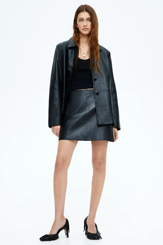 Leather Mini Skirt
