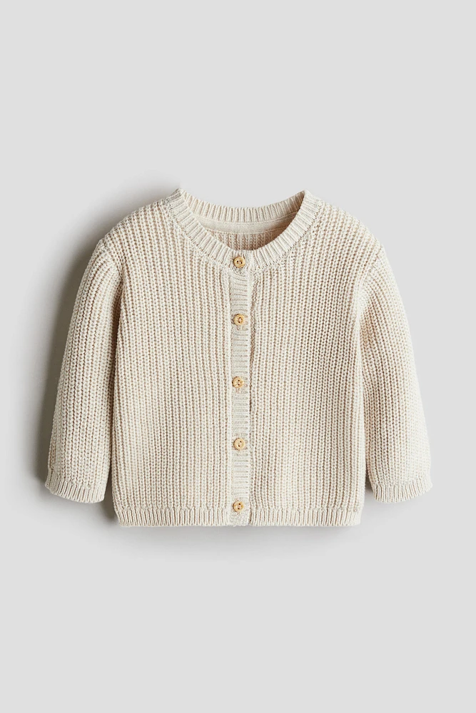 Patent-Knit Cardigan