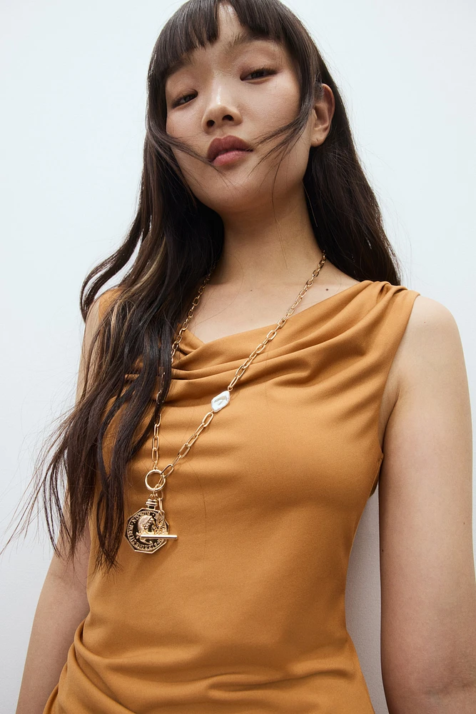 Draped Midi Dress