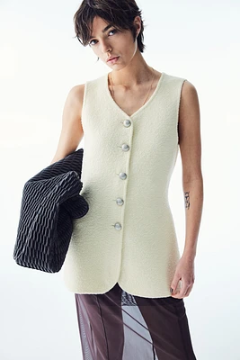 Wool-Blend Knit Vest