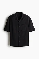 Chemise classique en lyocell avec col cubain