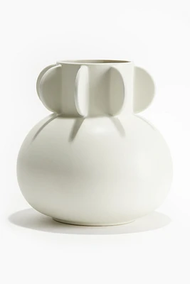 Vase en grès cérame avec glaçure réactive