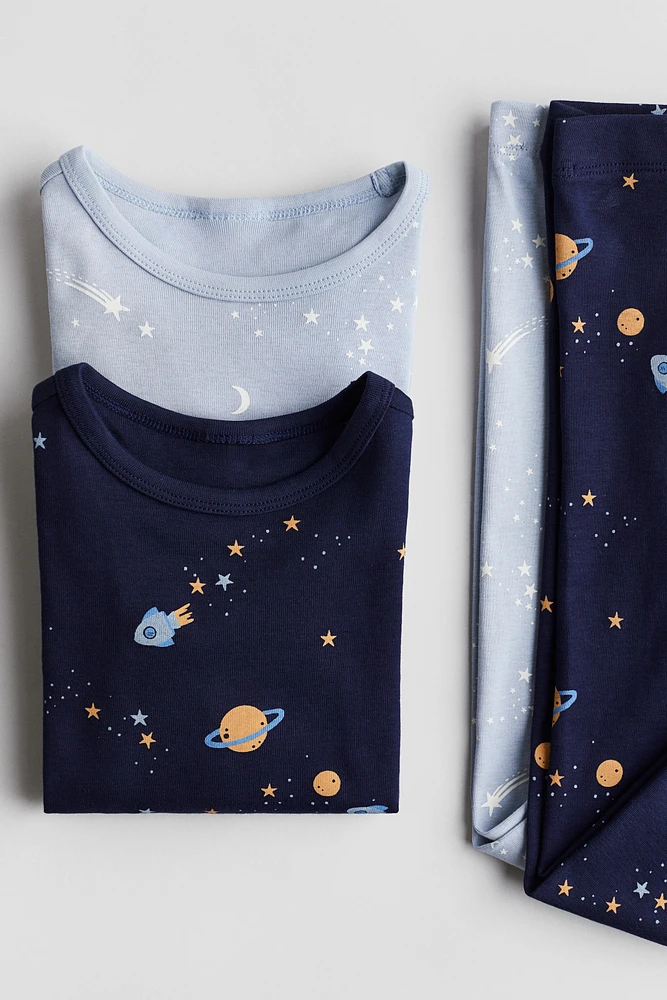 2-pack Snug Fit Cotton Pajamas