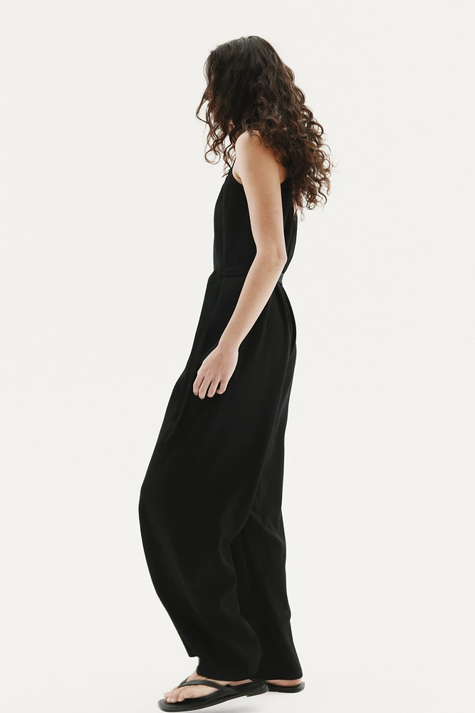 Tie-Belt Jumpsuit