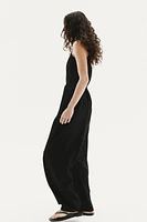 Tie-Belt Jumpsuit