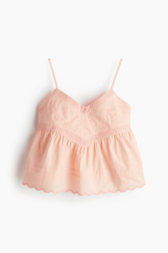 Strappy Top with Pintucks
