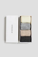 4-pack Wool-Blend Socks