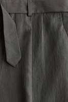Regular-Fit Twill Pants with Belt