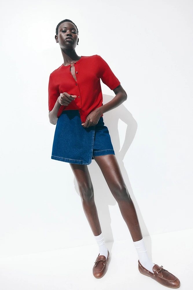 Short-Sleeved Cardigan