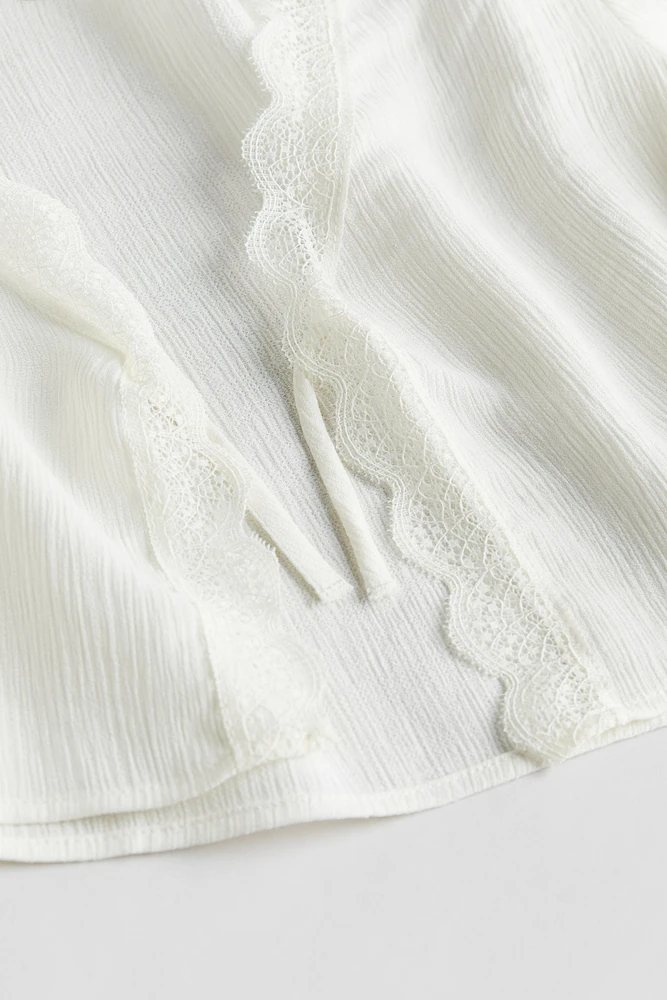 Tie-front Blouse