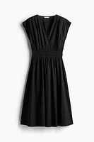 Cotton Dress with Smocked Waist