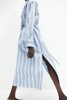 Tie-Belt Shirt Dress