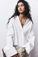 Collier en tissu enduit avec pendentif