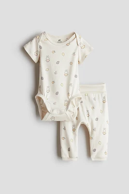 2-Piece Printed Cotton Set