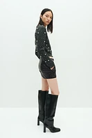Coated Mini Shorts