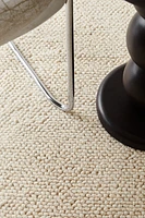 Textured-weave Wool-blend Rug