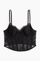 Padded-Cup Lace Bustier