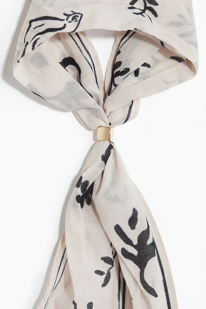 Bead-Detail Neck Scarf