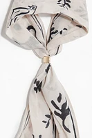 Bead-Detail Neck Scarf