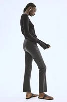 Slim-Fit Leather Pants