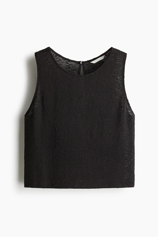 Textured-Knit Tank Top