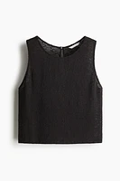 Textured-Knit Tank Top
