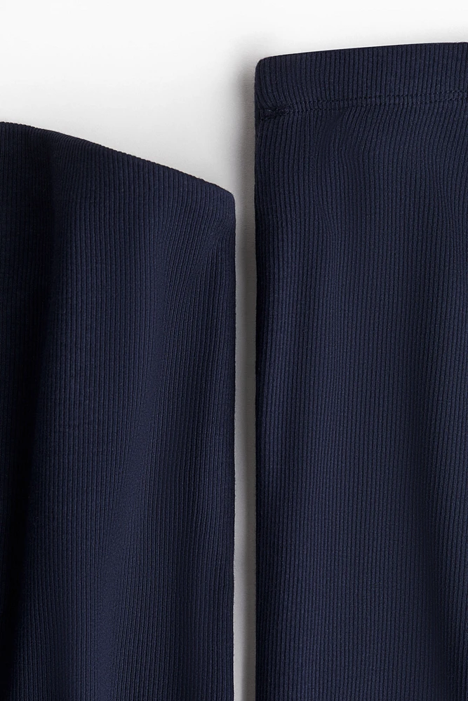 2-Piece Ribbed Top and Pants Set