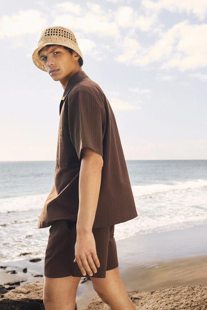 Cotton Pajama Shirt and Shorts