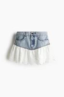 Flounced Mini Skirt