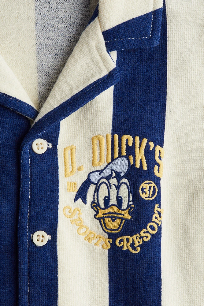 Embroidery-Detail Resort Shirt
