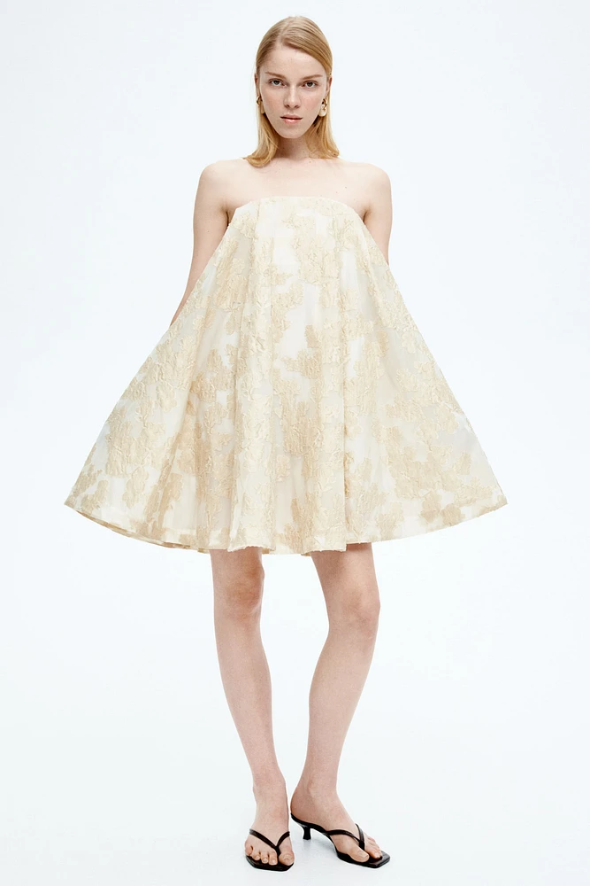 Jacquard-Weave Mini Dress