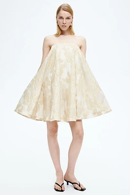 Jacquard-Weave Mini Dress