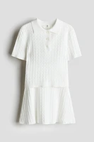 2-Piece Cable-Knit Set
