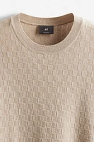 Regular Fit Pattern-knit T-shirt