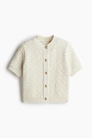 Textured-Knit Cardigan