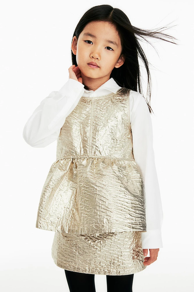 Shimmery Peplum Top
