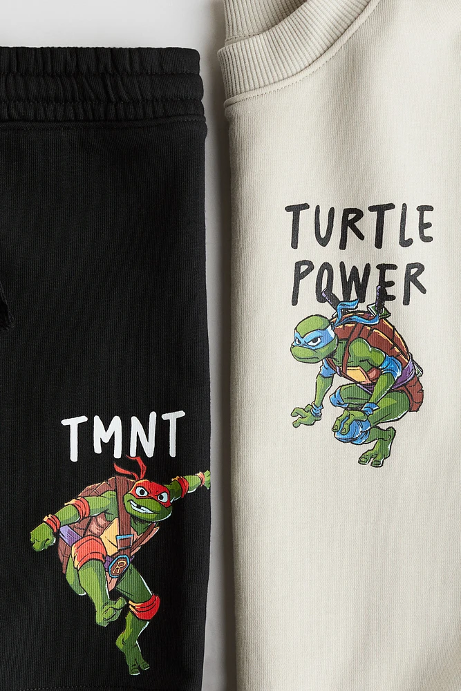 2-piece Printed Sweatshirt Set