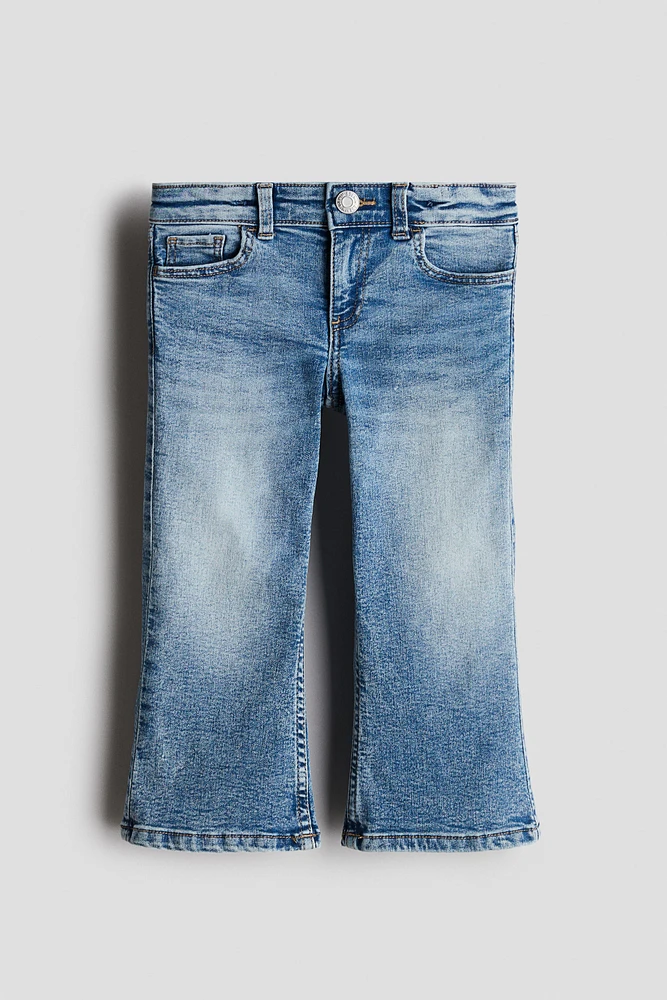 Cropped Flared Leg Jeans