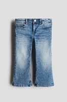 Cropped Flared Leg Jeans