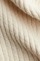 Flared Rib-Knit Pants
