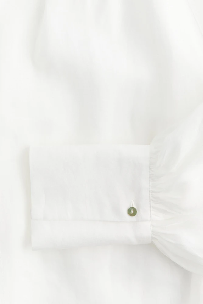 Balloon-sleeved Blouse