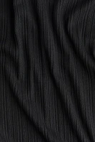 Robe asymétrique côtelée